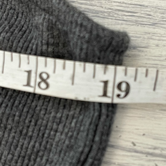 Daily Ritual Stretch Ribbed Drawstring Cropped washed out Gray Jumpsuit - Picture 6 of 8